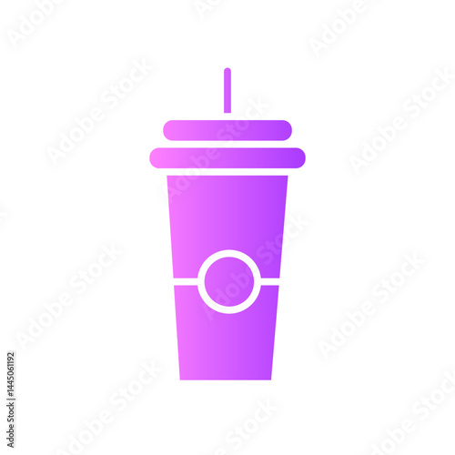 take away drink gradient icon