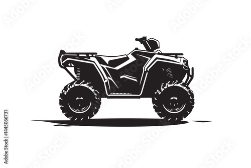 ATV silhouette quad bike vector, off-road vehicle, ATV clipart, quad bike art, 4 wheeler graphic, ATV outline, extreme sports SVG, adventure vehicle, ATV racing vector, dirt bike silhouette, offroad 