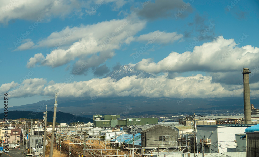 Obraz premium Rural landscape in the Japanese countryside