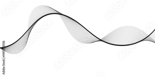  Digital energy waves technology concept. Modern backdrop design for business gray wave curve lines abstract background with flowing particles.