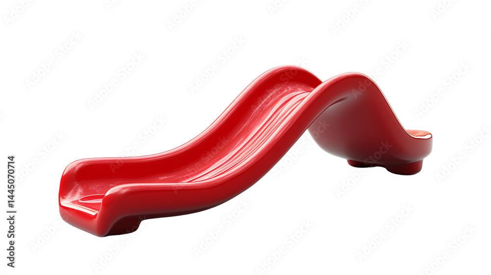 Vibrant Red Slide on Transparent Background for Designers and Advertisers Vibrant Red Slide on Transparent Background for Designers and Advertisers