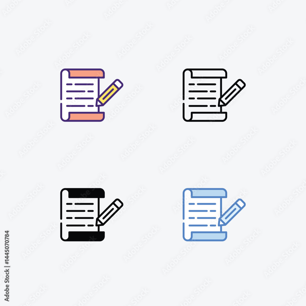 Document Icon vector stock illustration Document Icon vector stock illustration