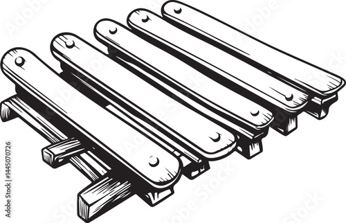 vector illustration of a metal pipe