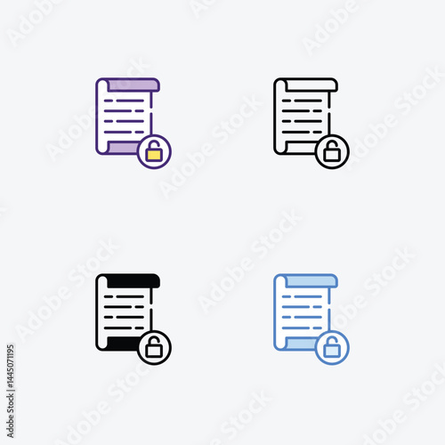 unlocked Icon vector stock illustration