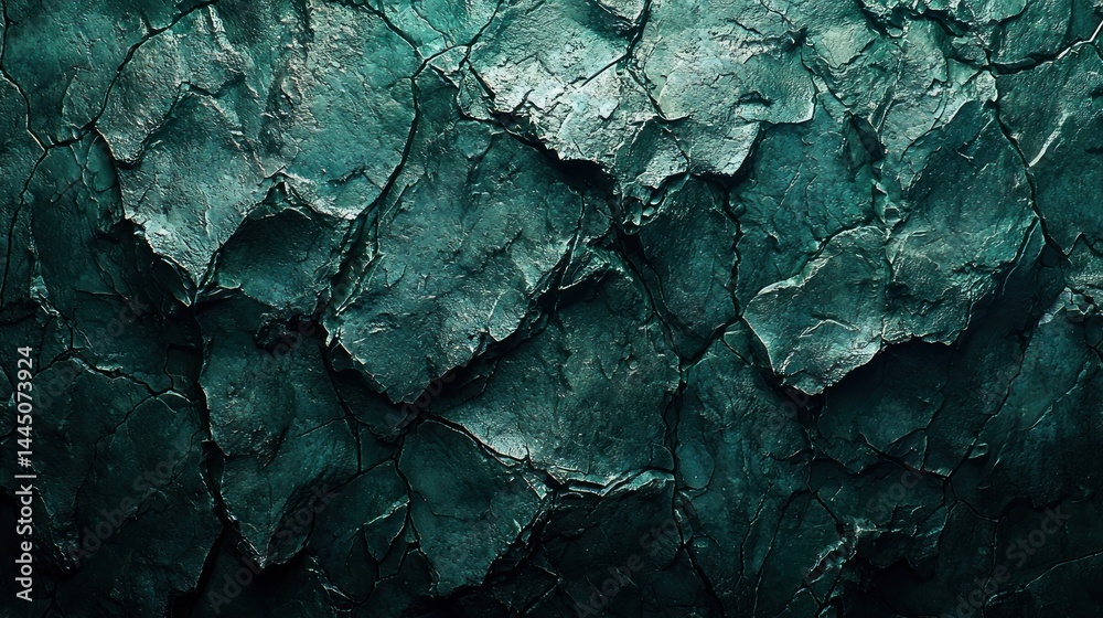 Dark teal textured stone surface background.