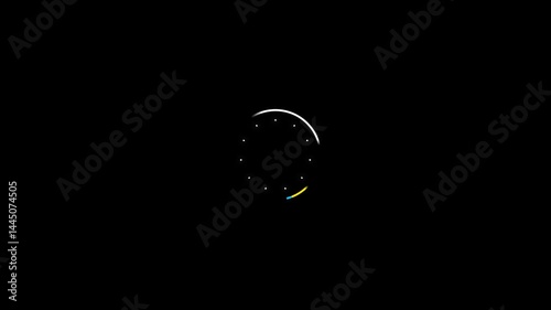 Celebration Fireworks Circle Explosion Black Screen Animation Pack 4K.