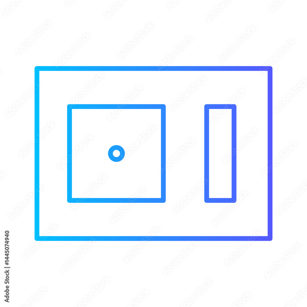 safety box gradient icon safety box gradient icon