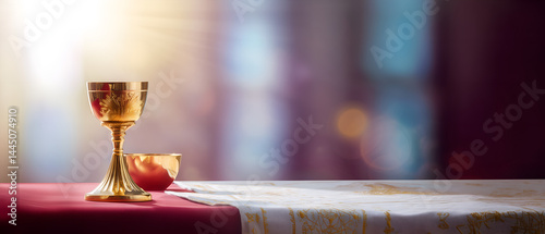 catholic first holy communion/eucharist contemporary background
