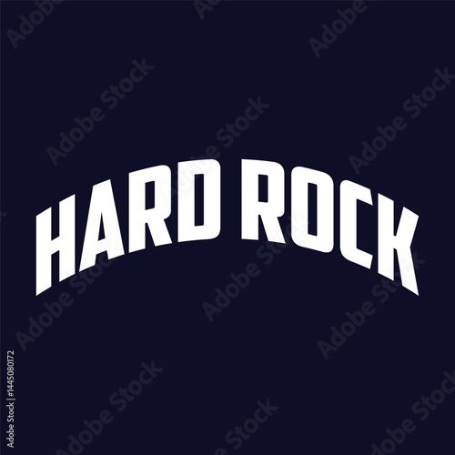 hard rock typography design vector, for t-shirt, poster and other uses