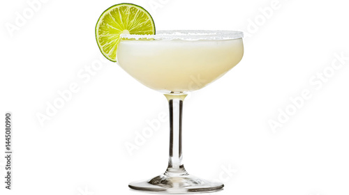 Wallpaper Mural Refreshing Daiquiri Cocktail with Lime Slice in Glass - Professional Stock Photo Torontodigital.ca