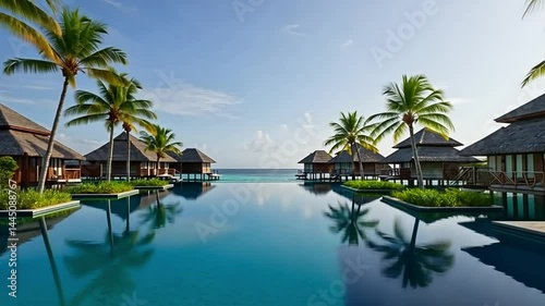 Luxury resort overwater bungalows tropical vacation destination travel guide and planning inspiration