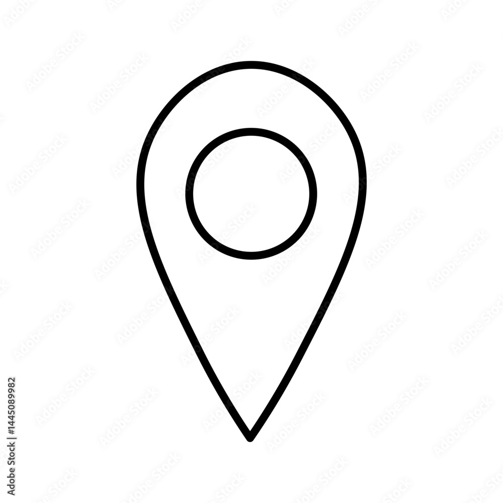 gps line icon gps line icon