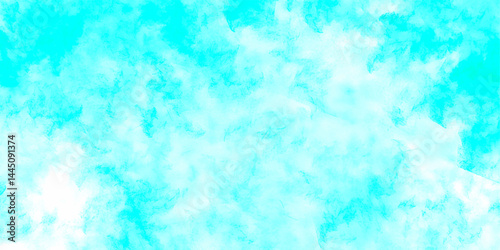 abstract blue oil painting background. Abstract nature background of romantic summer blue sky with fluffy cloud. Natural painting with brush stroke design with oil paint abstract art vector.