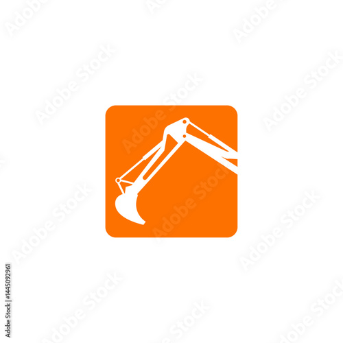Construction company icon flat vector design