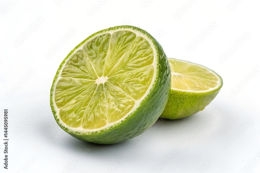 lime on white background lime on white background