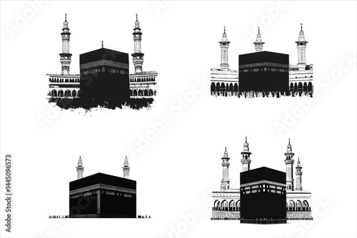 Holy Kaaba Vector Art