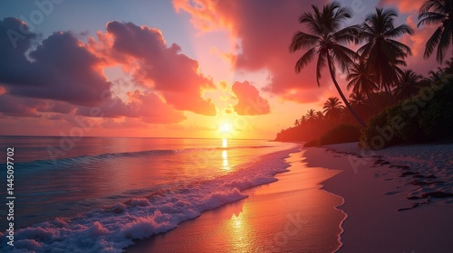 Horizon's Glow: Sunset Serenity