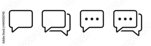 Text Message Icon. Social media message. Vector illustration isolated on white background. eps 10
