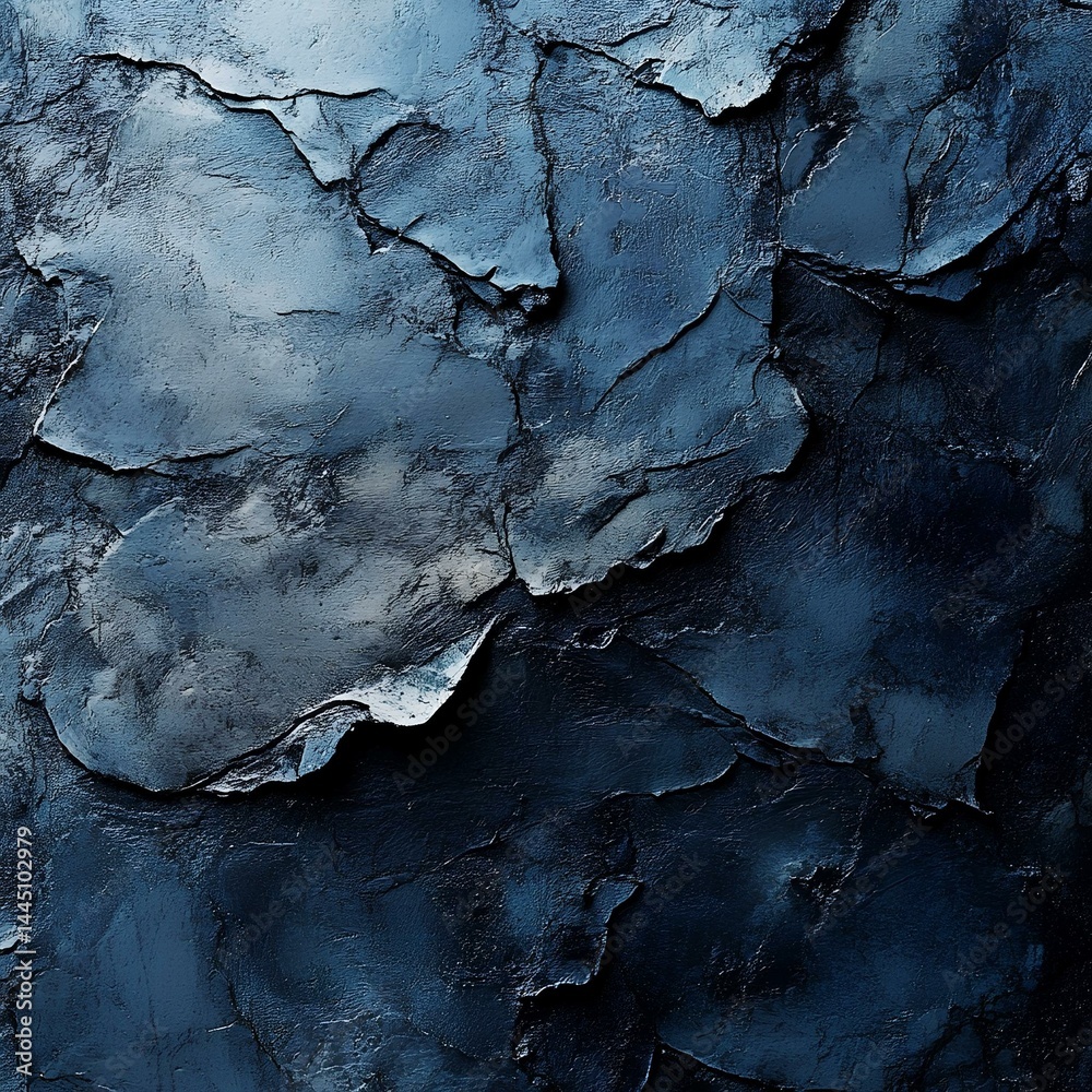 Textured Stone Surface in Deep Dark Blue Tone Textured Stone Surface in Deep Dark Blue Tone