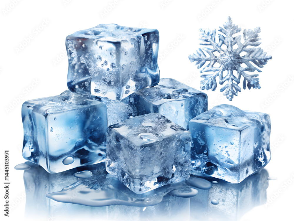 Frozen Ice and Snow Decorative Elements Frozen Ice and Snow Decorative Elements