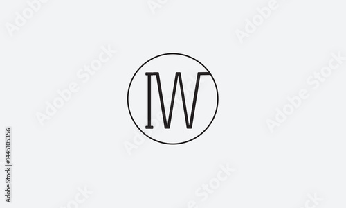 IW, WI, W, I Abstract Letters Logo Monogram