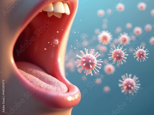 Bacterias transportadas por el aire que ingresan a la cavidad bucal humana