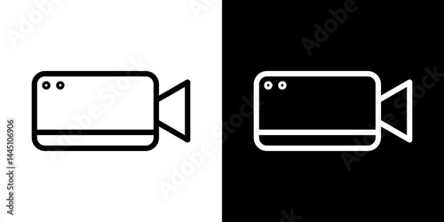 Video call icon vector, illustration logo template in trendy style