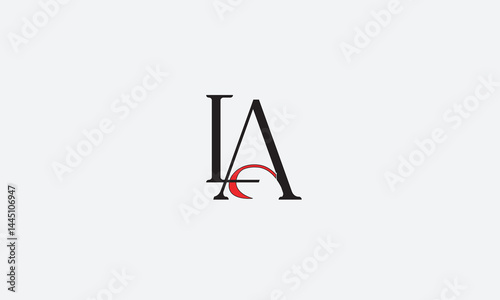 LA, AL , A , L , Abstract Letters Logo Monogram	