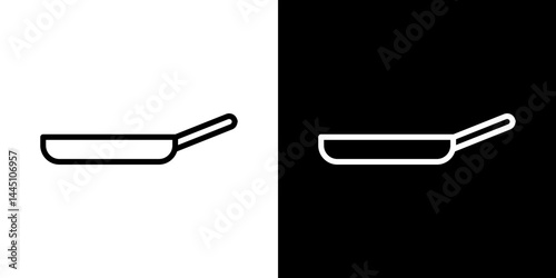 Pan frying icon vector, illustration logo template in trendy style