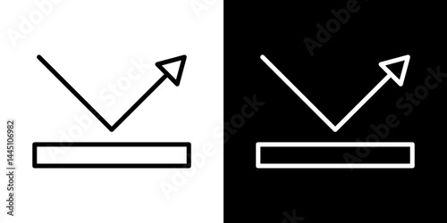 Reflect icon vector, illustration logo template in trendy style