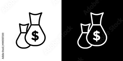 Income icon vector, illustration logo template in trendy style