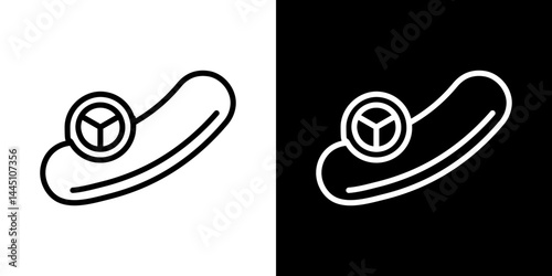 Cucumber icon vector, illustration logo template in trendy style