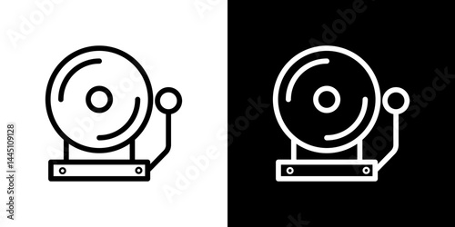Bell school icon vector, illustration logo template in trendy style