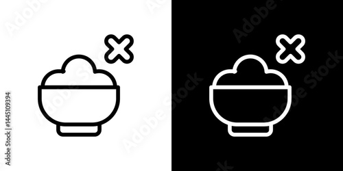 Lack of appetite icon vector, illustration logo template in trendy style