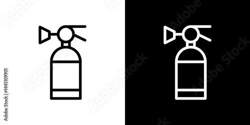 Fire extinguisher icon vector, illustration logo template in trendy style