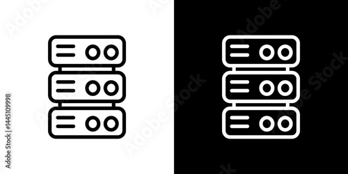 Server icon vector, illustration logo template in trendy style