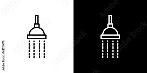 Shower down icon vector, illustration logo template in trendy style