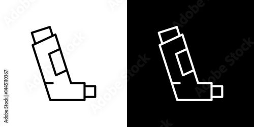 Inhaler icon vector, illustration logo template in trendy style