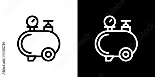 Air compressor icon vector, illustration logo template in trendy style