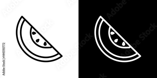 Melon icon vector, illustration logo template in trendy style