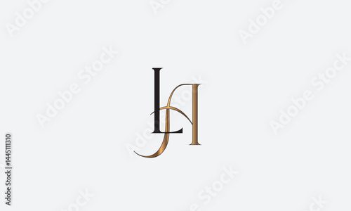 LA, AL , A , L , Abstract Letters Logo Monogram	