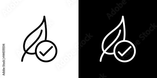 Hypoallergenic tested icon vector, illustration logo template in trendy style