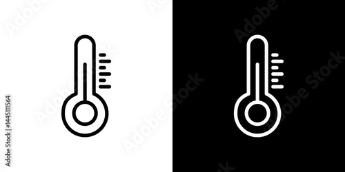 Thermometer icon vector, illustration logo template in trendy style