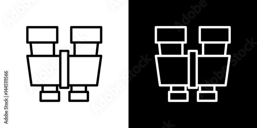 Binoculars icon vector, illustration logo template in trendy style