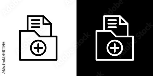 Medical history icon vector, illustration logo template in trendy style
