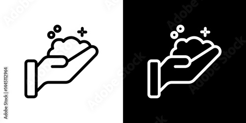 Foam icon vector, illustration logo template in trendy style