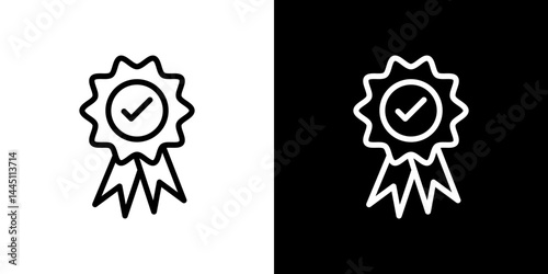 Accreditation icon vector, illustration logo template in trendy style