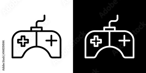 Game controller icon vector, illustration logo template in trendy style