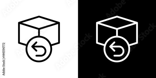 Return purchase icon vector, illustration logo template in trendy style
