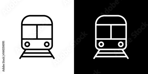 Train icon vector, illustration logo template in trendy style